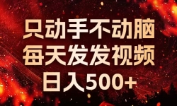 （13325期）种草平台发短视频，只动手不动脑，每天发发视频，日入500+